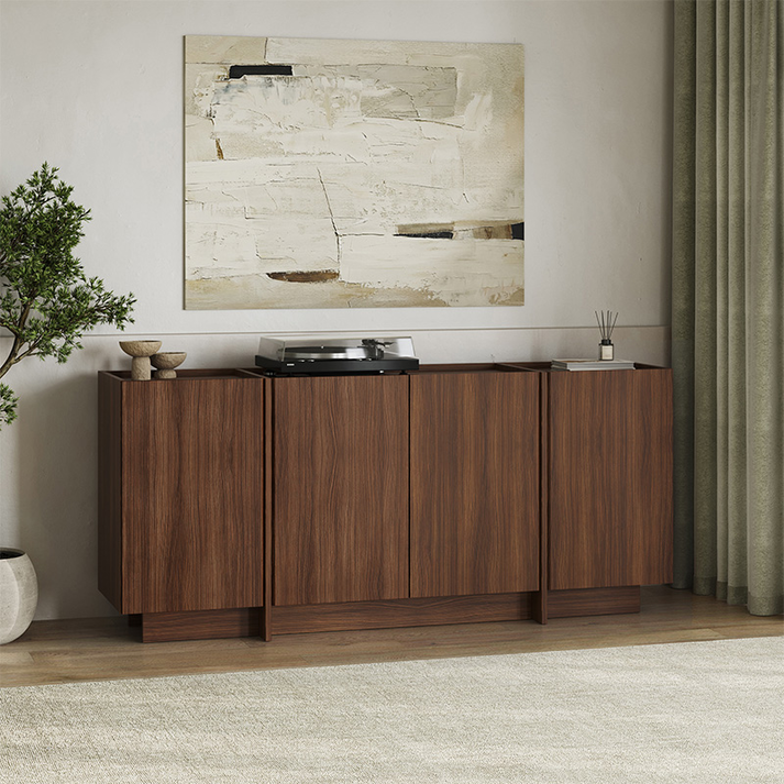 Μπουφές Dorma χρώμα καρυδί milano 180x45x80,2εκ.