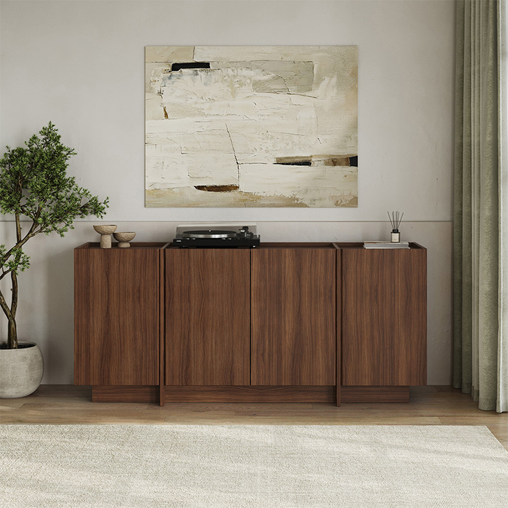 Μπουφές Dorma χρώμα καρυδί milano 180x45x80,2εκ.