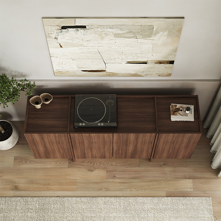 Μπουφές Dorma χρώμα καρυδί milano 180x45x80,2εκ.