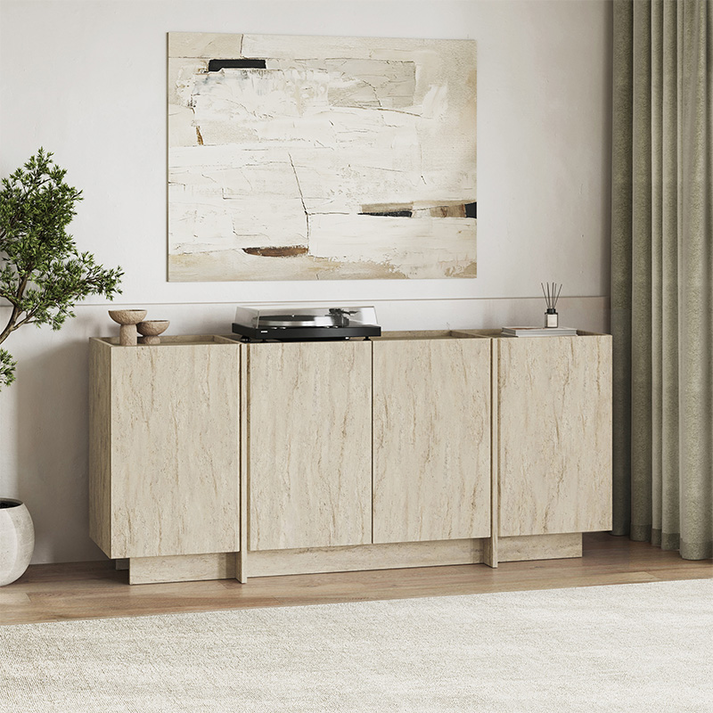 Μπουφές Dorma Mχρώμα travertine 180x45x80,2εκ.
