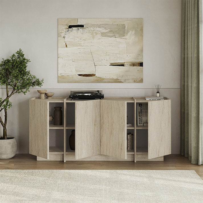 Μπουφές Dorma Mχρώμα travertine 180x45x80,2εκ.