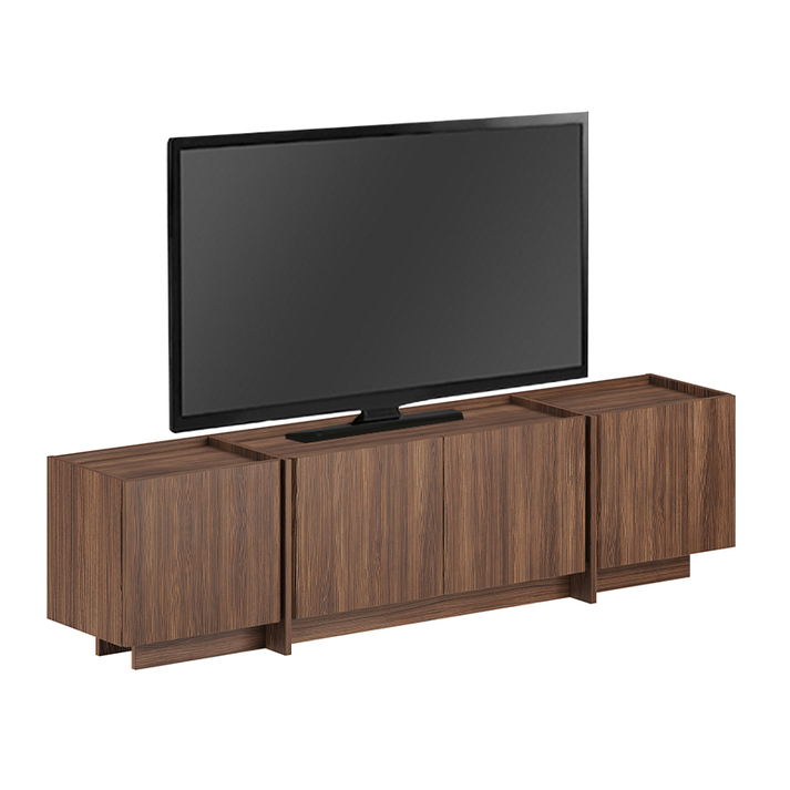 Έπιπλο τηλεόρασης Lowen χρώμα καρυδί milano 180x35x46,2εκ.
