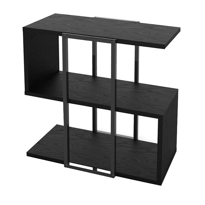 Τραπεζάκι βοηθητικό Homia χρώμα black wood 56x25x56,5εκ.