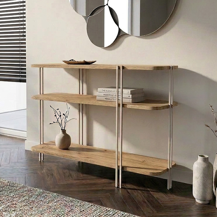 Κονσόλα Notus χρώμα sapphire oak 92x34,5x75εκ.