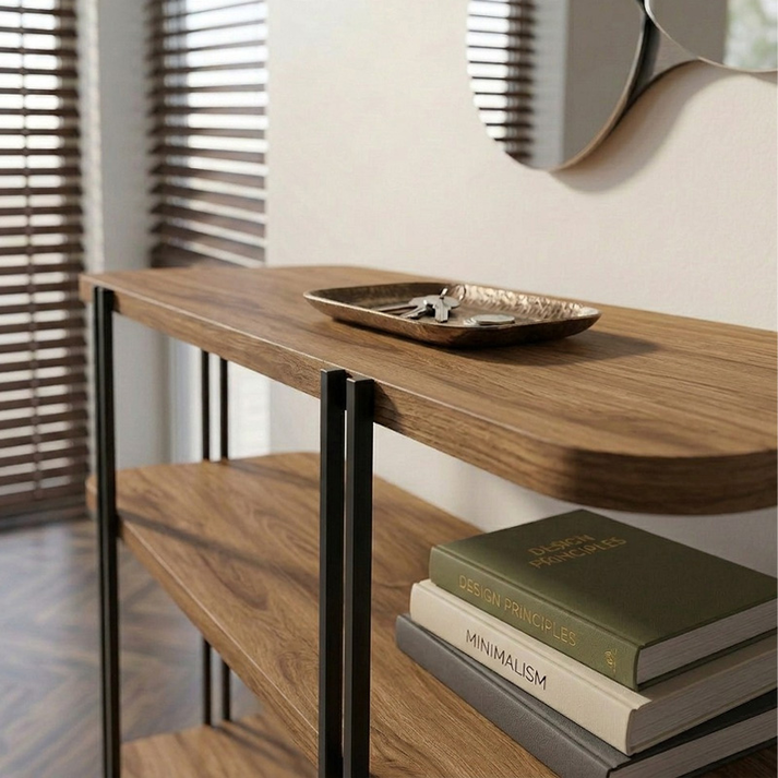 Κονσόλα Notus χρώμα καρυδί Ud 92x34,5x75εκ.