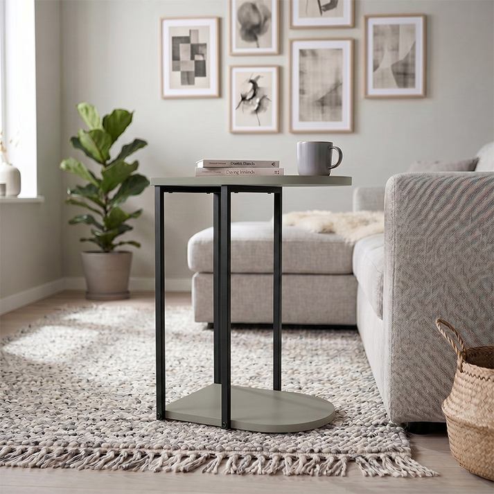 Τραπεζάκι βοηθητικό Roya χρώμα ash green 41,5x32x56εκ.