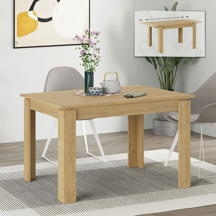Τραπέζι Tolmen επεκτεινόμενο χρώμα sapphire oak 120/170x80x75εκ.
