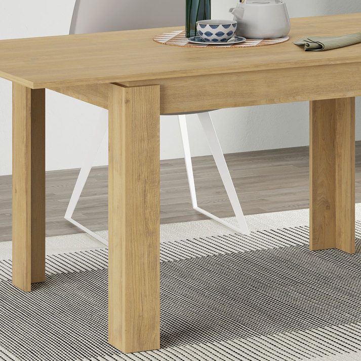 Τραπέζι Tolmen επεκτεινόμενο χρώμα sapphire oak 120/170x80x75εκ.