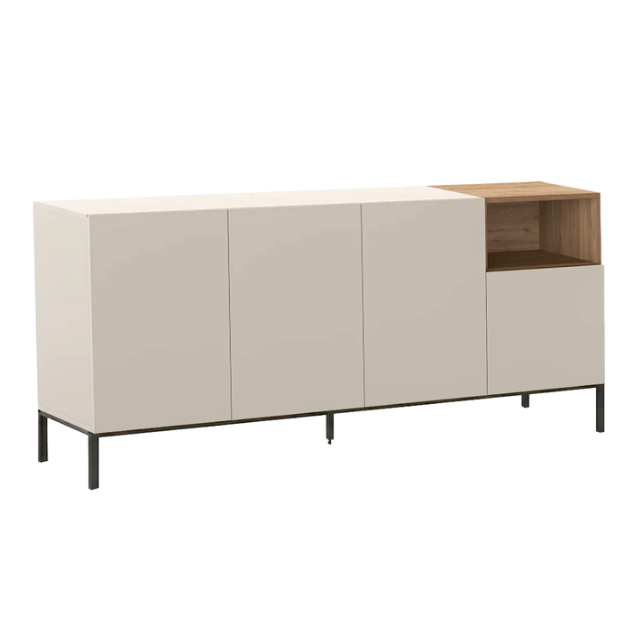 Μπουφές Cailin χρώμα sandstone - sepet oak 180x41,8x80εκ.