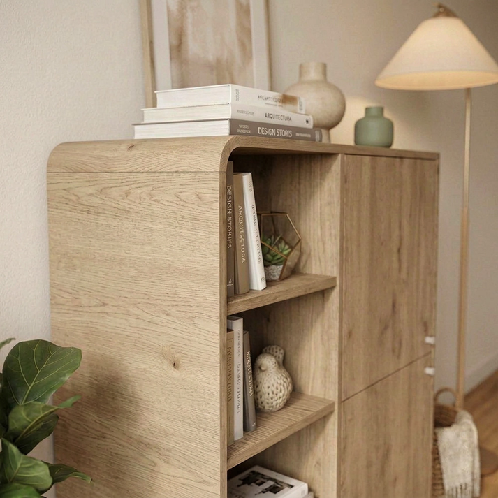 Μπουφές Colia χρώμα sepet oak 85x44x120,4εκ.