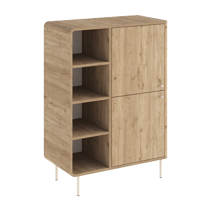 Μπουφές Colia χρώμα sepet oak 85x44x120,4εκ.