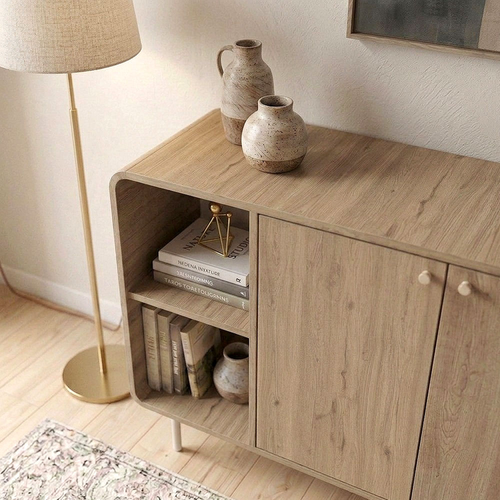 Μπουφές Colia χρώμα sepet oak 150x44x80εκ.