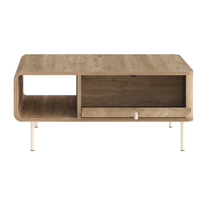 Τραπεζάκι σαλονιού Colia χρώμα sepet oak 90x60x40,4εκ.