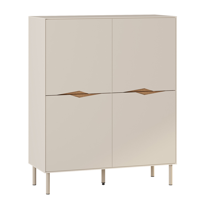 Μπουφές Marquise χρώμα sandstone 98x40x120εκ.
