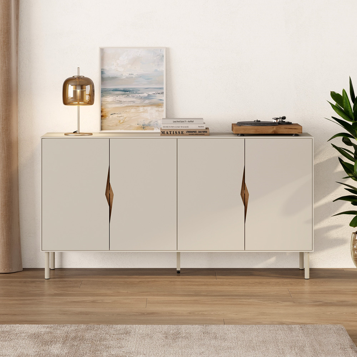 Μπουφές Marquise χρώμα sandstone 150x40x78,5εκ.