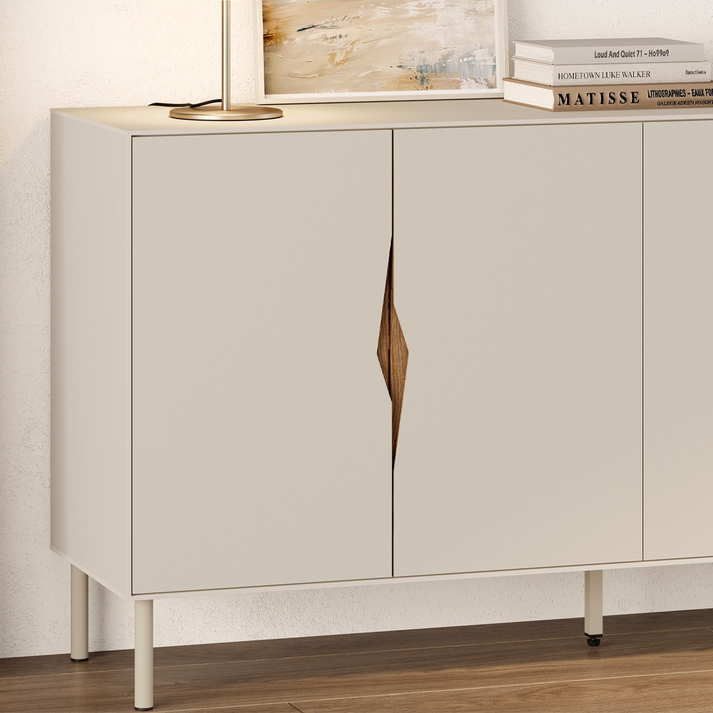 Μπουφές Marquise χρώμα sandstone 150x40x78,5εκ.