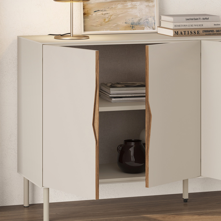 Μπουφές Marquise χρώμα sandstone 150x40x78,5εκ.
