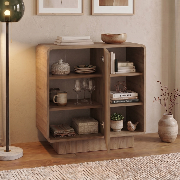 Μπουφές Rovel Mχρώμα sepet oak 80,3x39x80,4εκ.