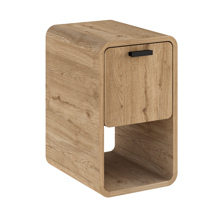Τραπεζάκι βοηθητικό - Κομοδίνο Rovel χρώμα sepet oak 30x39x50,5εκ.