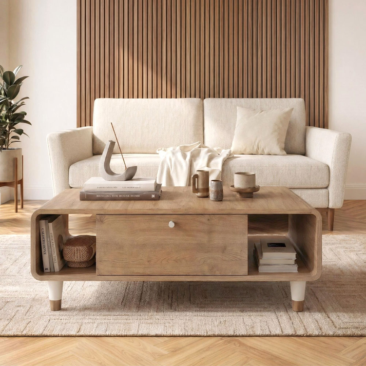 Τραπεζάκι σαλονιού Doro χρώμα sepet oak 100x60x34,6εκ.