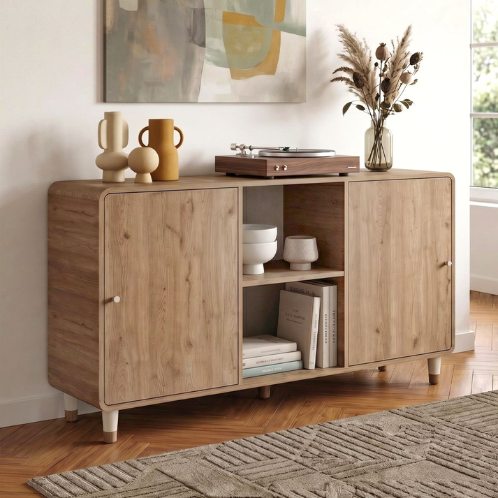 Μπουφές Doro χρώμα sepet oak 150,2x39x81εκ.