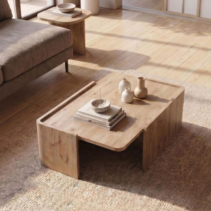 Τραπεζάκι σαλονιού Bora χρώμα sepet oak 82x52x28,5εκ.