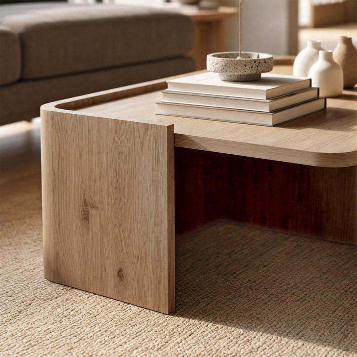 Τραπεζάκι σαλονιού Bora χρώμα sepet oak 82x52x28,5εκ.