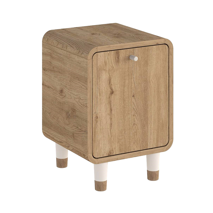 Κομοδίνο Doro χρώμα sepet oak 35,3x34x51εκ.