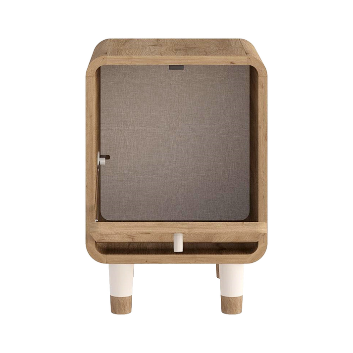 Κομοδίνο Doro χρώμα sepet oak 35,3x34x51εκ.