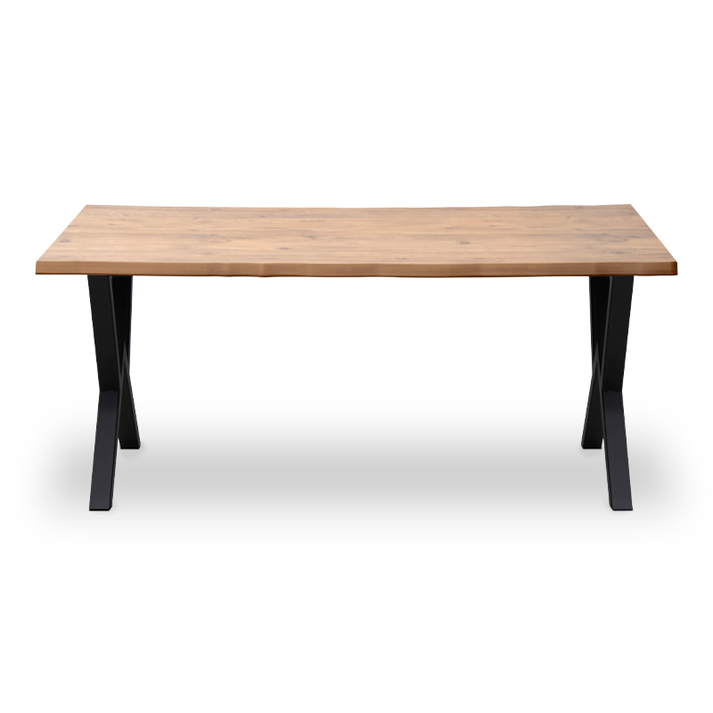 Τραπέζι Walter Mdf - μεταλλικό χρώμα ακακίας 140x80x75εκ.