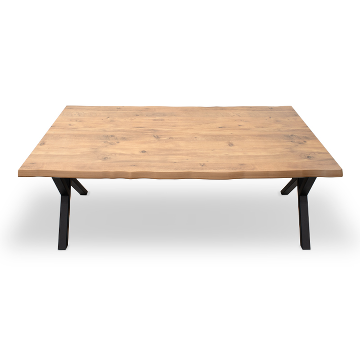 Τραπέζι Walter Mdf - μεταλλικό χρώμα ακακίας 140x80x75εκ.