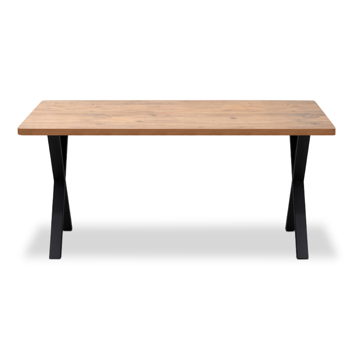 Τραπέζι Jeremy Mdf - μεταλλικό χρώμα ακακίας 140x80x75εκ.
