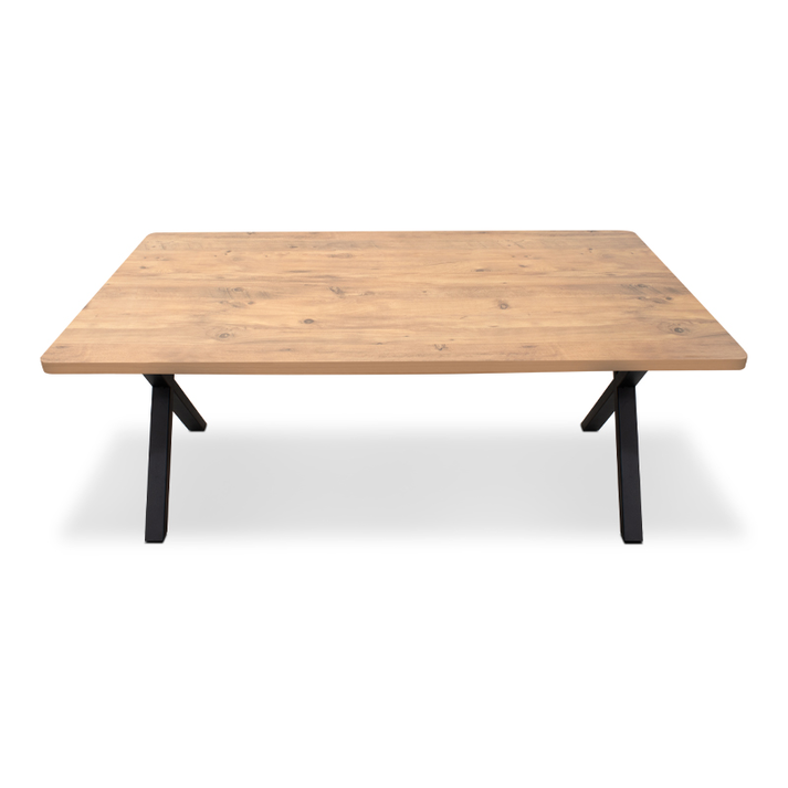 Τραπέζι Jeremy Mdf - μεταλλικό χρώμα ακακίας 140x80x75εκ.
