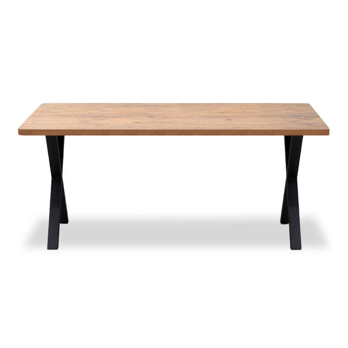 Τραπέζι Jeremy Mdf - μεταλλικό χρώμα ακακίας 160x80x75εκ.