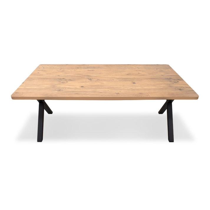 Τραπέζι Jeremy Mdf - μεταλλικό χρώμα ακακίας 160x80x75εκ.