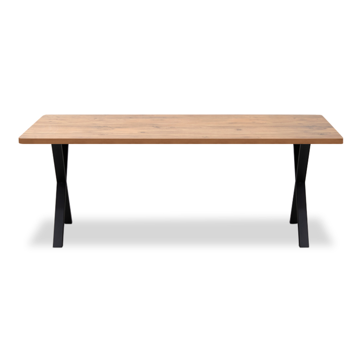 Τραπέζι Jeremy Mdf - μεταλλικό χρώμα ακακίας 200x100x75εκ.