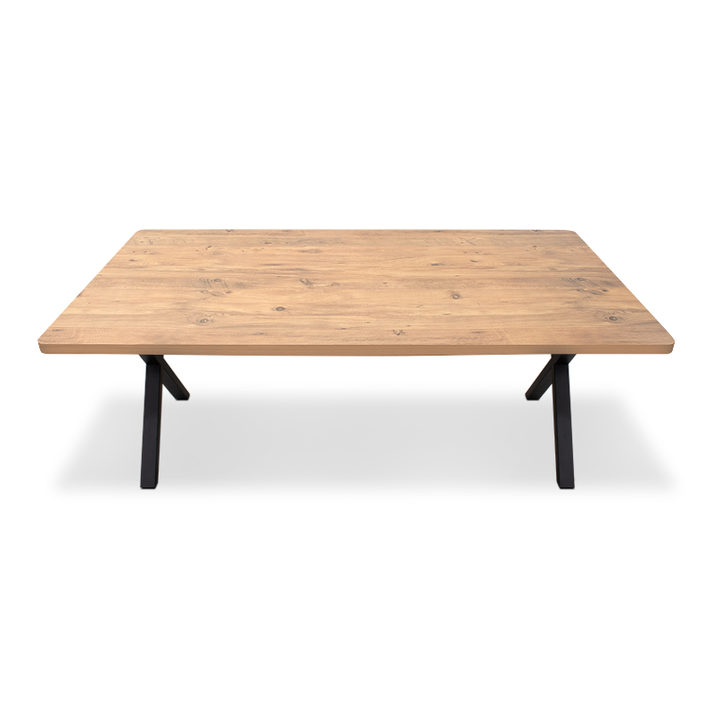 Τραπέζι Jeremy Mdf - μεταλλικό χρώμα ακακίας 200x100x75εκ.