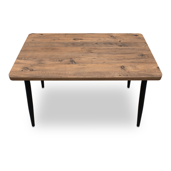 Τραπέζι Levico Mdf - μεταλλικό χρώμα ακακίας 120x70x75εκ.