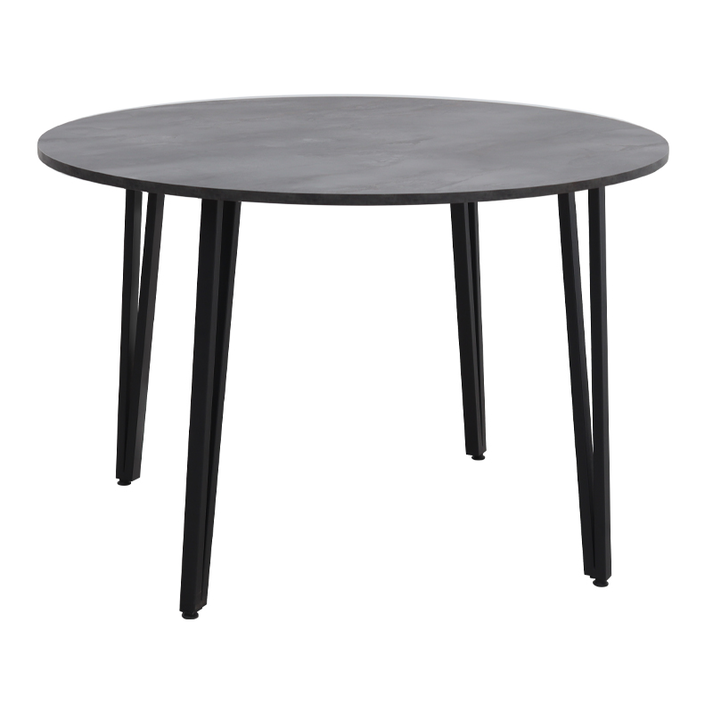 Τραπέζι Zeno χρώμα σκούρο γκρι σκυροδέματος Ø110x73,5εκ.