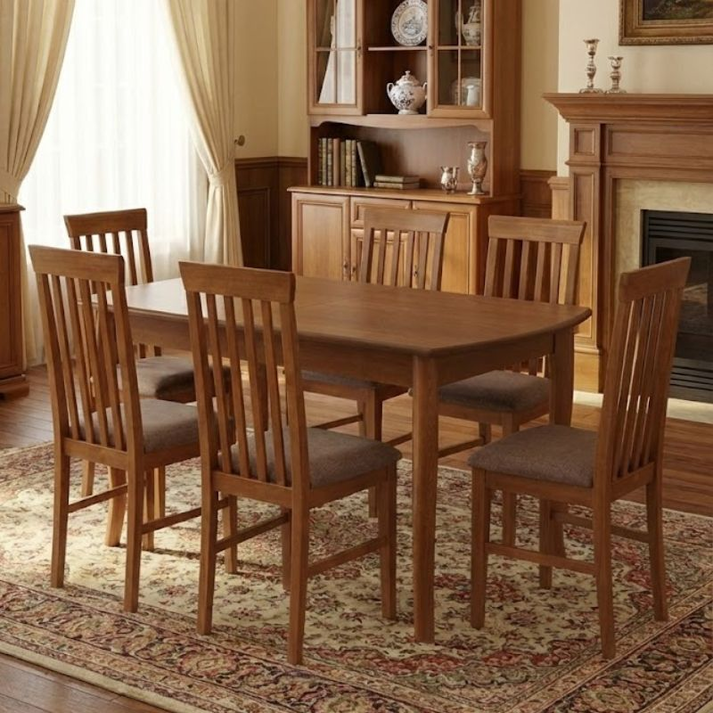 Τραπέζι Belfast μασίφ ξύλο-MDF επεκτεινόμενο χρώμα καρυδί 150/200x89x78εκ.