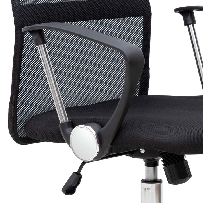 Καρέκλα γραφείου Franco με ύφασμα Mesh χρώμα μαύρο 59x57x95/105εκ.