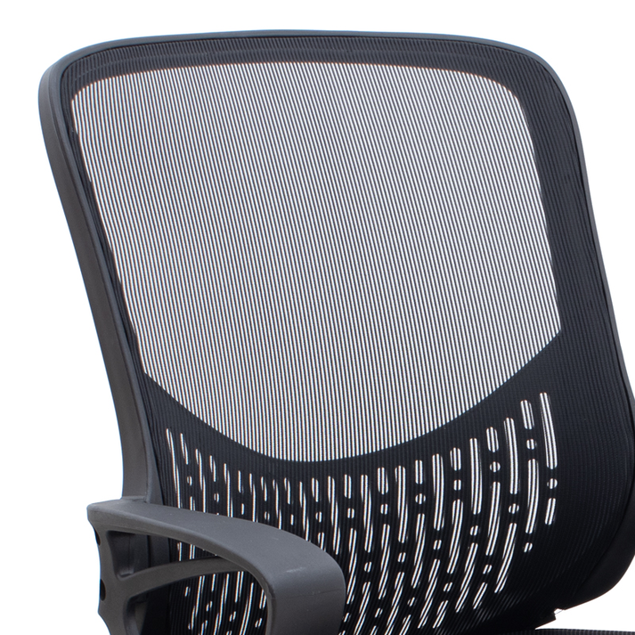Καρέκλα γραφείου Freda με ύφασμα Mesh χρώμα μαύρο 65x65x90/100εκ.