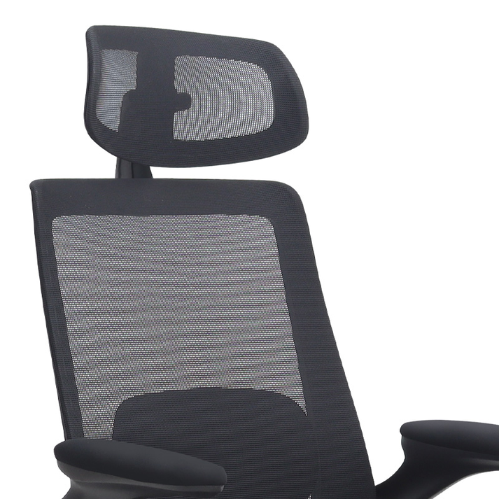 Καρέκλα γραφείου διευθυντική Belora με ύφασμα Mesh χρώμα μαύρο 63,5x62x117/127εκ.