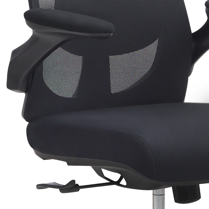 Καρέκλα γραφείου διευθυντική Belora με ύφασμα Mesh χρώμα μαύρο 63,5x62x117/127εκ.