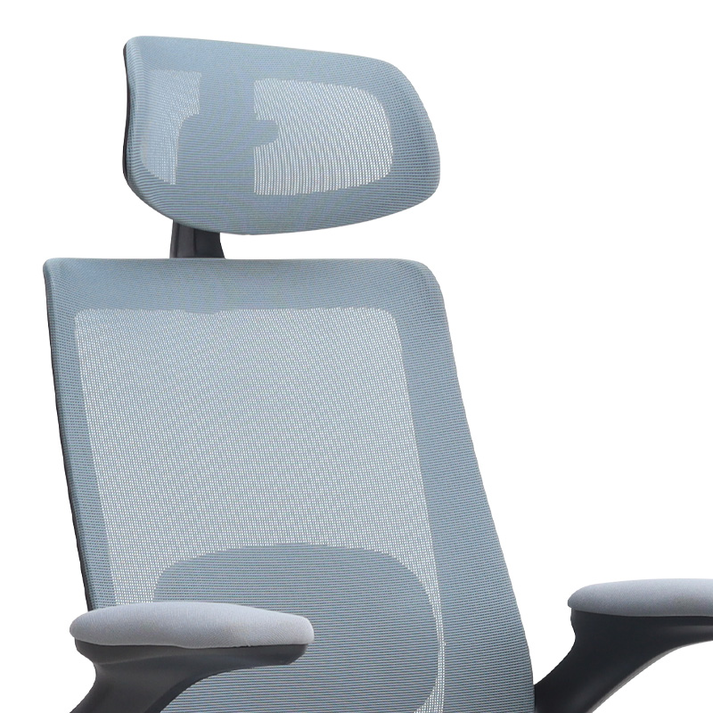 Καρέκλα γραφείου διευθυντική Belora με ύφασμα Mesh χρώμα γκρι 63,5x62x117/127εκ.