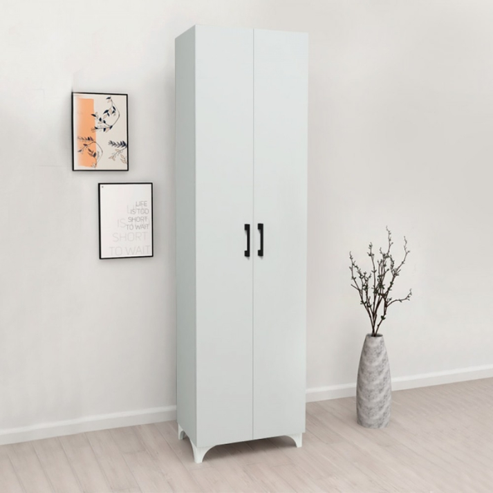 Ντουλάπα - Παπουτσοθήκη Lilly χρώμα λευκό 49x32x178εκ.