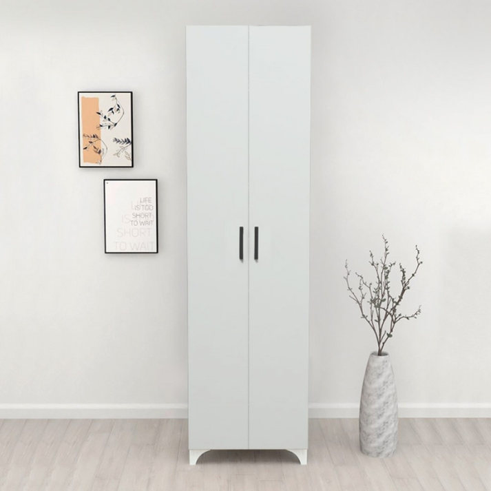Ντουλάπα - Παπουτσοθήκη Lilly χρώμα λευκό 49x32x178εκ.