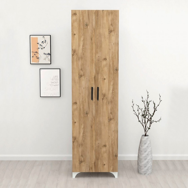 Ντουλάπα - Παπουτσοθήκη Lilly χρώμα pine oak 49x32x178εκ.