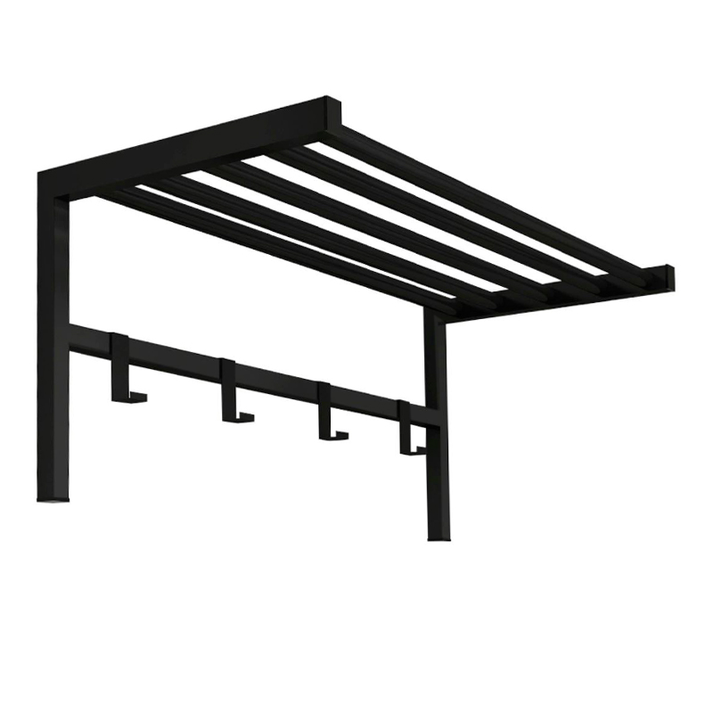 Κρεμάστρα τοίχου Ofred μεταλλική χρώμα μαύρο 69x34x32,5εκ.