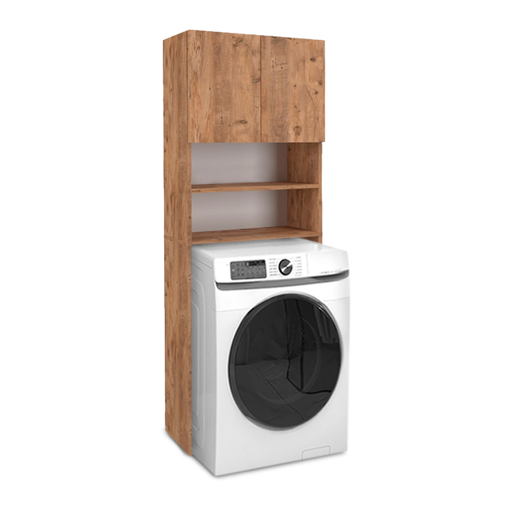 Έπιπλο πλυντηρίου Ramsey χρώμα pine oak 65x27x190,6εκ.